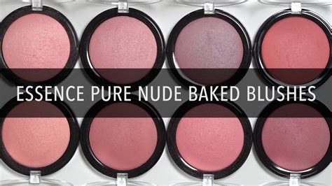 Essence Pure Nude Baked Blush Swatches YouTube