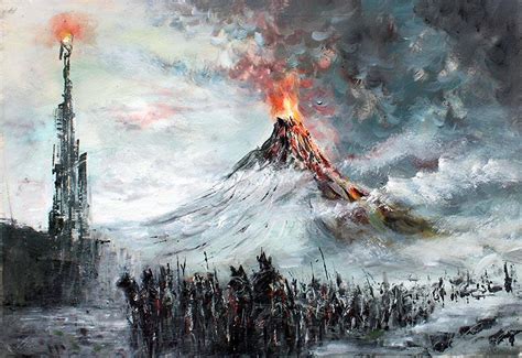 My Oil Painting Of Mordor Rlotr