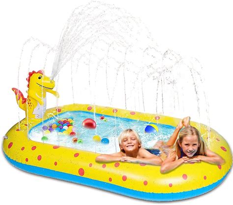 Inflatable Sprinkler Splash Pool For Kids 3 In 1 Ubuy Hong Kong