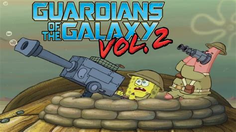 Spongebob Squarepants Guardians Of The Galaxy Vol 2 Style Youtube