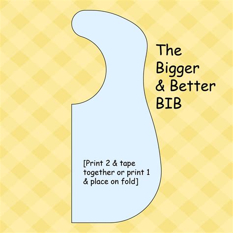 15 Best Printable Bib Pattern Pacifier Pdf For Free At Printablee