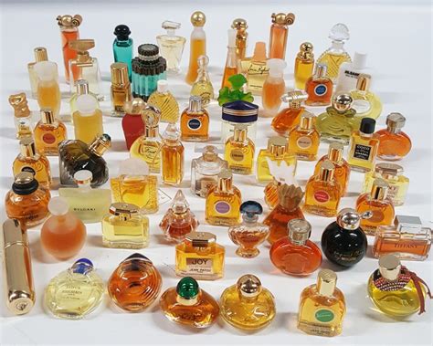 Lot Large Collection Miniature Perfume Bottles