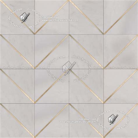 Geometric Pattern White Marble Floor Tile Texture Seamless 19336