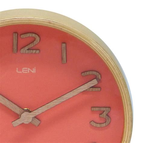 Buy Leni Tablewall Clock Coral 18cm Online Purely Wall Clocks