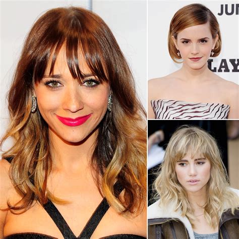 Trendy Celebrity Bangs For All Face Shapes And Hair