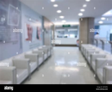 Patient Waiting Doctor Office Interior Medical Cashier Counter In
