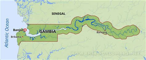 Map Of Africa Showing Gambia Black Sea Map