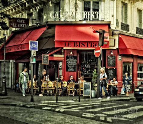 Cafe Le Bistro Paris Photograph By Mary Machare