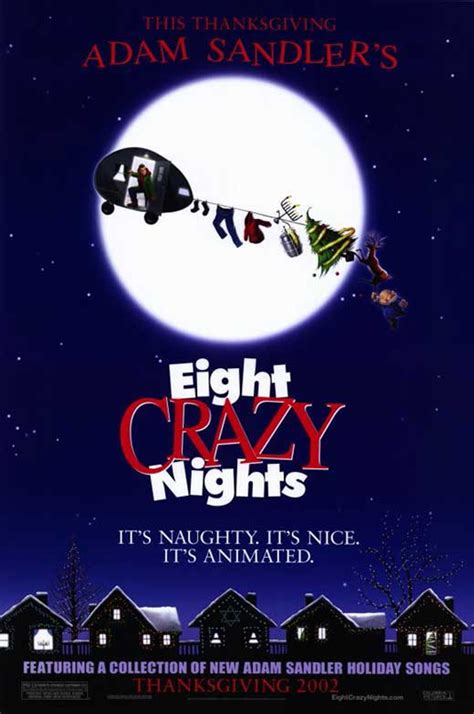 Adam Sandlers Eight Crazy Nights Movie Poster Print 11 X 17 Item