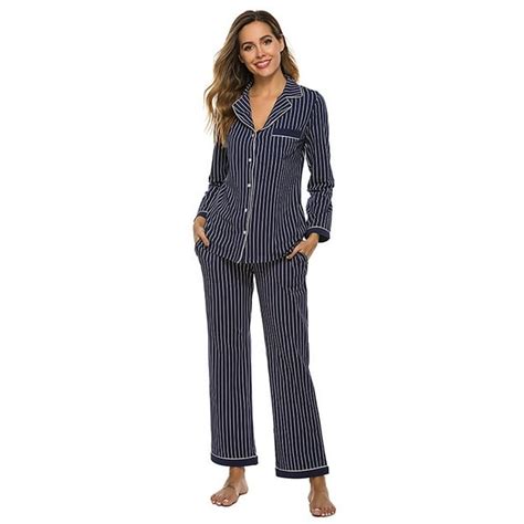 Selfieee Selfieee Womens Plus Size Cotton Sleepwear Pajamas Set