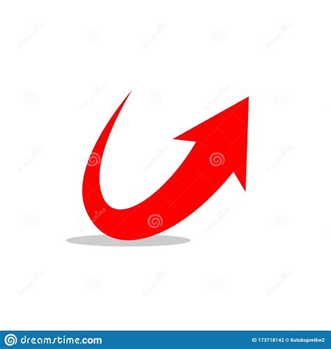 Red Up Arrow Logo Template Illustration Design Illustration Design