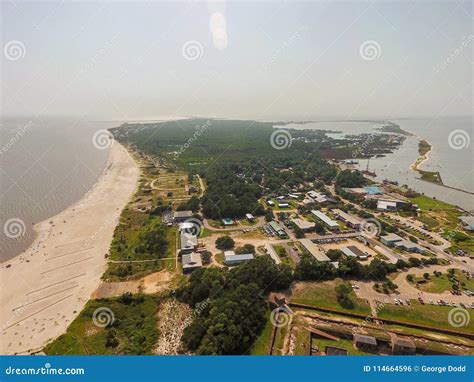 Aerial View Of Dauphin Island Alabama Stock Photo Image Of State