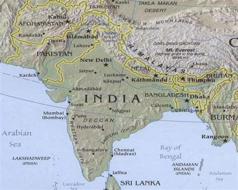Free Printable Maps South Asia Physical Maps Print For Free