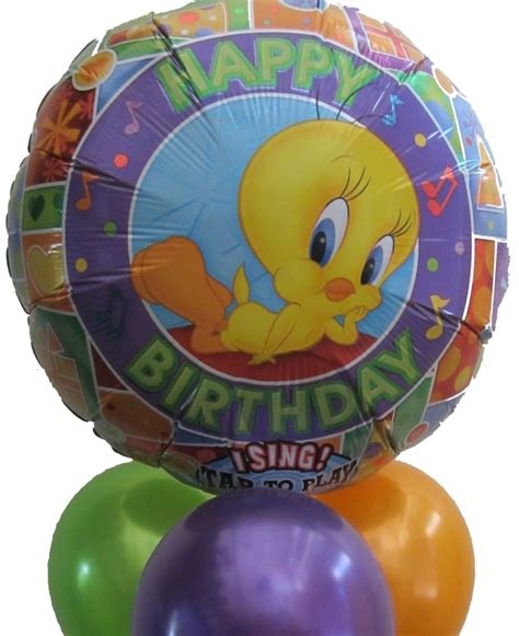 singing balloons helium balloons perth tweety bird happy birthday singing balloons bouquets