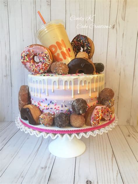 Dunkin Donuts Cake By Cindy K Cake Creations Dunkin Donuts Cake