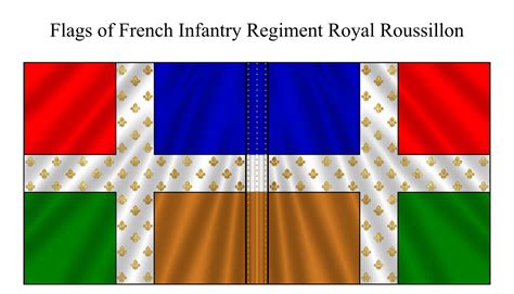 Not By Appointment Flags Of French Royal Roussillon Infantry Regiment