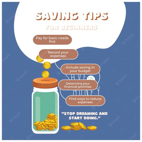 Premium Vector Editable Illustrated Modern Saving Tips Template