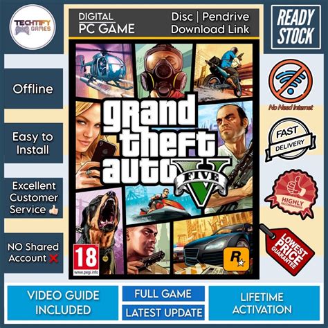 Pc Game Grand Theft Auto V Gta V All Dlcs Shopee Malaysia