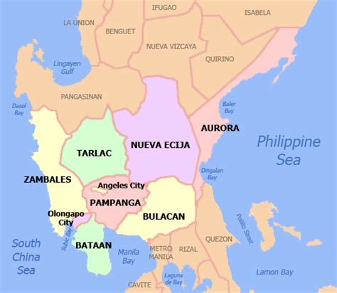 Region 3 Central Luzon Cities And Provinces In Region Iii Philippines