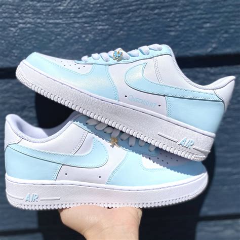 Pick Your Color Custom Nike Air Force Blue Custom Af1 Etsy