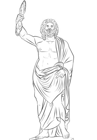 Great for helping kids learn the bible stories while also sparking their imagination. Zeus Greek God coloring page | Free Printable Coloring Pages