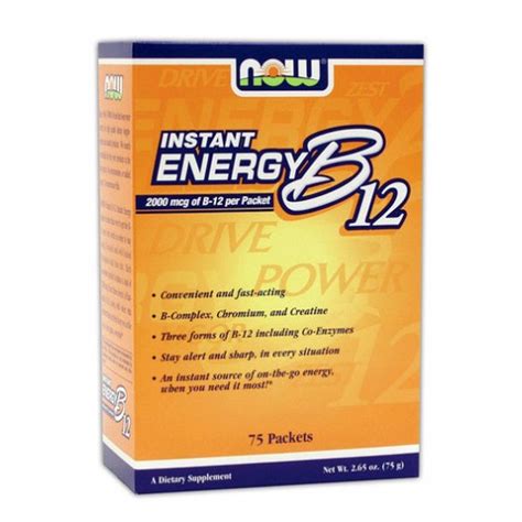 Now Instant Energy B 12 75 Packs