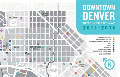 2016 Downtown Denver Development Map Downtown Denver Partnership