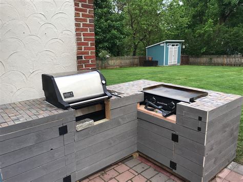 They basically are a big piece of steel with burners that heat the steel. Outdoor Kitchen - RYOBI Nation Projects
