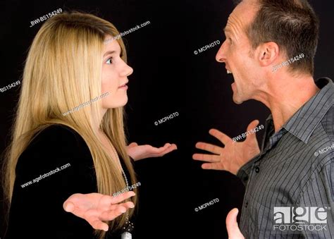 Father And Daughter Are Argue Stock Photo Picture And Rights Managed