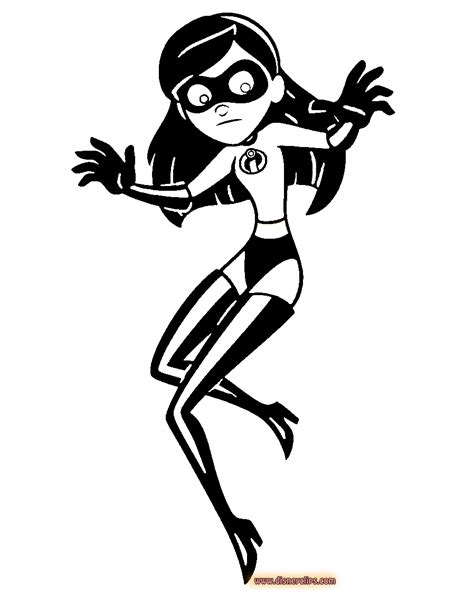 Violet Incredibles Coloring Pages