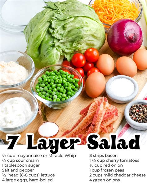 Seven Layer Salad Easy Budget Recipes
