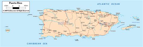 Map Of Puerto Rico Cities And Towns