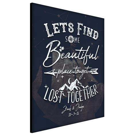 Lets Get Lost Together Romantic Personalized T Travel