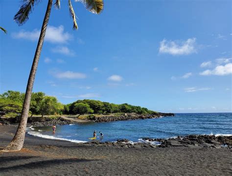 Punaluu Black Sand Beach Pahala Hawaii Beaches