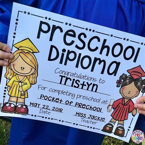 Editable Preschool Graduation Certificates Pre K Tk Vpk Kinder