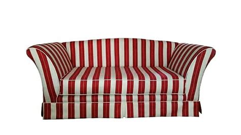 Our Simple And Classic Striped Loveseat Sofa Perfect For A Modern Or