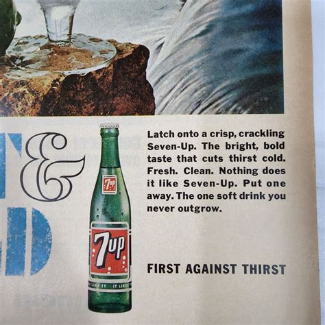 Vintage 7 Up Ad 1966 Magazine Print Ad 7up Soft Drink Etsy
