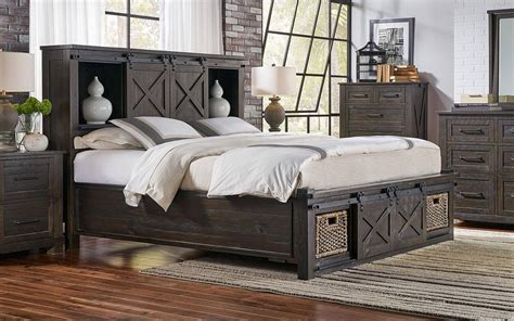 Rustic King Bedroom Set Signature Design By Ashley Naydell 4 Piece