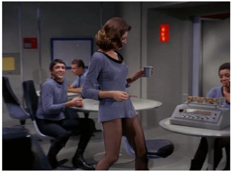 they wore really short skirts in the original star trek pics