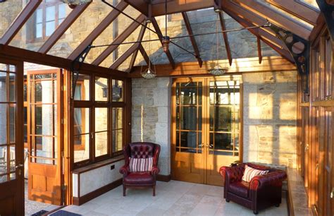 Hardwood Timber Conservatory Traditionally Styled In Treleigh