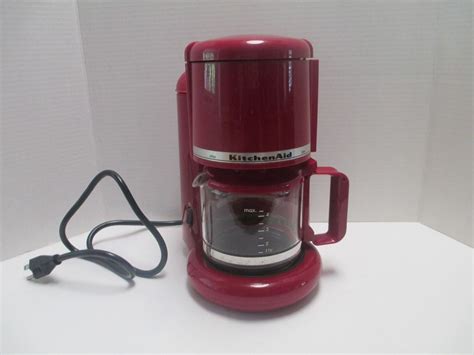 Kitchen Aid Ultra 4 Cup Coffee Tea Maker Empire Red