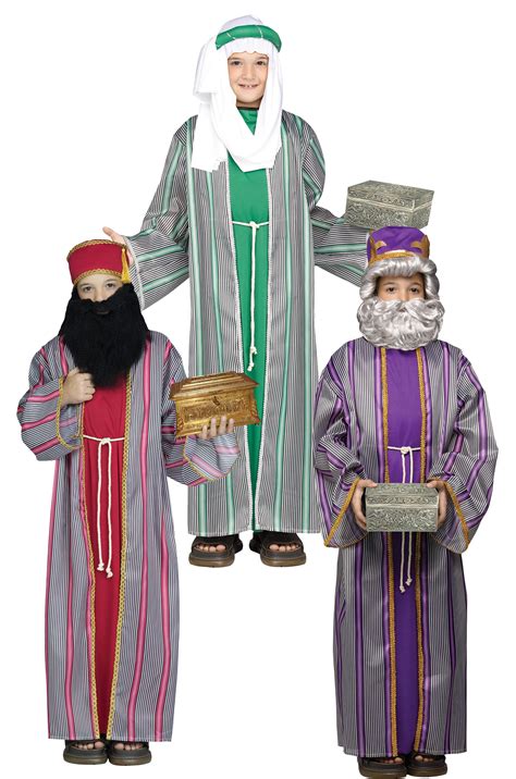 3 Wise Men Kids Fancy Dress Christmas Nativity Play Xmas Boys Childrens