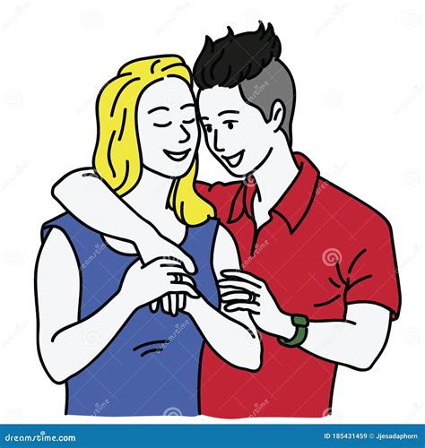 lesbians couple lovers vector character stock vector illustration of expression line 185431459