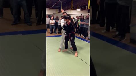 Women Attacked Simple Self Defense Demonstration Of A Front Choke Hold