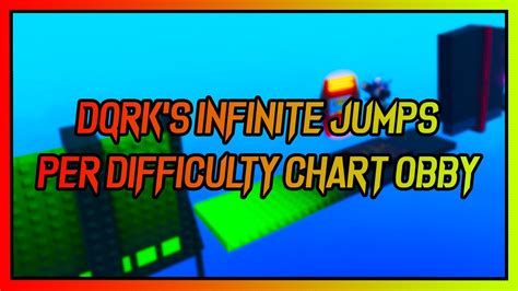 Roblox Dqrks Infinite Jumps Per Difficulty Chart Obby Stages 1 242