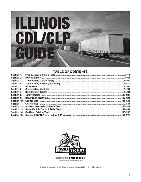 Illinoiss Cdl Manual 2024 Commercial Driver Handbook Page 3