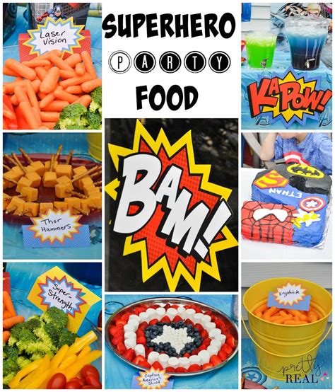 Superhero Party Food Names