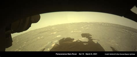Perseverance Rover Spies Its Shadow On Mars Photo Space