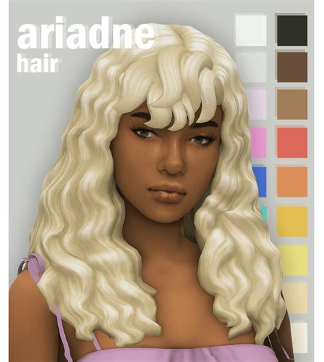 Sims 4 Maxis Match Ariadne Hair The Sims Book