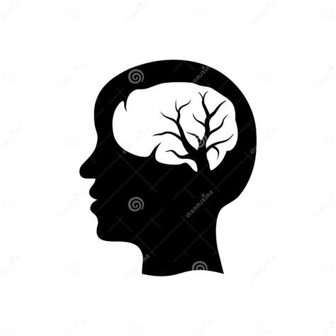 Head Brain Tree Nervous System Logo Icon Symbol Stock Vector